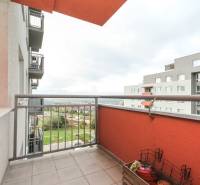 The balcony of a 2-room apartment on Liptovská Street in Trenčín with a view of the surroundings.