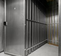 Metal storage cage with perforated walls and concrete floor in Bratislava - Dúbravka.
