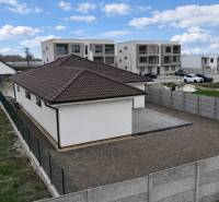 A family house on Vojvodcu Arpáda Street in Dunajská Streda with a landscaped yard and paving.