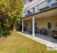 Garden with seating at a 4-room apartment on Krčméryho Street, Bratislava - Staré Mesto.