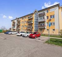 Residential building with balconies and parking on M. R. Štefánik Street in Most pri Bratislave.