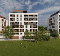 Housing development on Suchoňova Street in Poprad surrounded by greenery and lawn.
