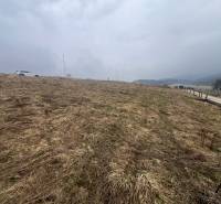 A grassy, residential plot in Stará Ľubovňa with a visible car and road.