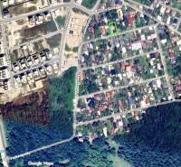 Aerial view of Bratislava - Záhorská Bystrica, Podkerepušky, an area designated for residential plots.