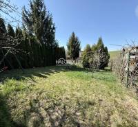 Gardens in Rimavská Sobota are surrounded by conifers and manicured lawns under a blue sky.