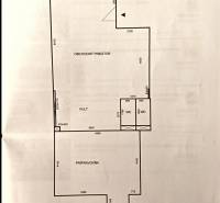 Floor plan of the gastro area with a service section and preparation room, including two restrooms.