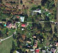 Aerial view of family houses on Ivana Krasku Street in Handlová.