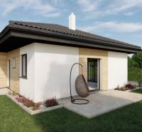 Family house on Kostolná Street in Drahovce with a terrace and garden furniture.