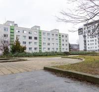 Apartment building on Ondavská Street, Bratislava - Nivy, near a landscaped park.