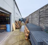 Warehouses and materials in commercial premises on Kamenna Street in Žilina.