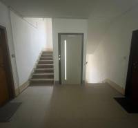 Staircase and entrance door in the building on Postupimska Street, Košice - Dargovských Hrdinov district.