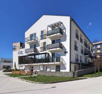 The apartment building on Streženice Street in Púchov offers various residential options.