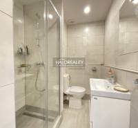 Bathroom in a studio apartment with a bathtub, shower, and sink.