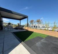 Terrace of a 4-room apartment on Agátová Street in Bratislava - Dúbravka with a view.