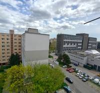 Apartment buildings and greenery on Jašíkova Street in Bratislava - Ružinov.