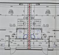 Ground floor plan of a family house with basic layouts of various rooms and equipment.
