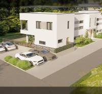 A family house on a street in Nin, with parking for four cars and a garden.