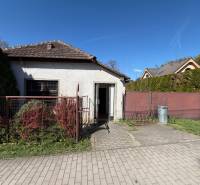 Family house on Farská Street in Horné Lefantovce, small yard, front garden, metal fence.