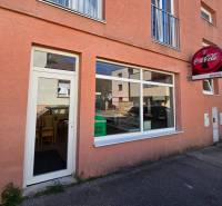 Gastro premises on Mierová Street in Piešťany with a display window and Coca-Cola advertising.