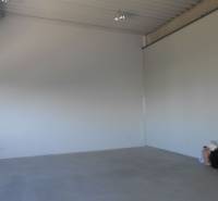 Empty hall with light walls and floor, Warehouses and halls.