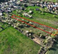 Aerial view of gardens in Gemer with the plot marked.