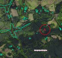 Aerial map of agricultural and forest lands around Lysá pod Makytou.