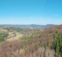 Panoramic view of agricultural and forest lands in Lysá pod Makytou with forests and meadows.