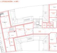 Floor plan of offices with an outpatient section and waiting room on the 3rd floor.