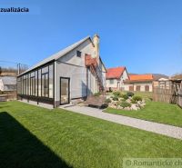 Visualization of a family house in Kalinovo with a garden and a glass terrace.
