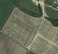 Aerial view of residential plots around Mlynica.