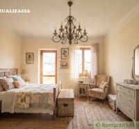 Rustic bedroom with wooden furniture and wood-decorated flooring in a family house.
