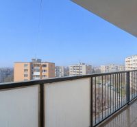 The view from the balcony of an apartment building on Adlerova Street in Košice, overlooking the surroundings.