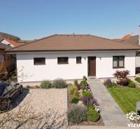 A family house in the village of Drietoma with a well-maintained garden and driveway.