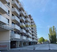 A building with balconies on Galvaniho Street in Bratislava - Ružinov, suitable for a 2-room apartment.