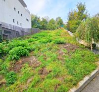 Sloped terrain with lush vegetation on Tupého Street in Bratislava (Nové Mesto), Residential land.