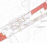 The plot plan on Biskupická in Trenčín shows a design for a family house for living.