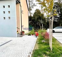 Exterior of a 3-room apartment on Nyárfa Street in Rajka with a paved access.