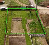 Plots - housing in Kľače with marked parcel and surroundings.
