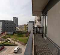 The view from the balcony in a 3-room apartment on Rudolfa Mocka Street, Bratislava - Petržalka.
