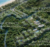 Project of apartment construction in Phuket with three phases near the beach.