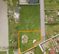 Aerial view of residential plots in Rohovce, bordered by an orange line.