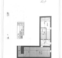 Floor plan of the first basement level with storage areas and communications, Special properties.