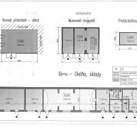 The layout of the work and warehouses in Komárno, offering various types of unique properties.