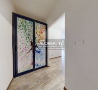A hallway with sliding glass doors and a wooden decor floor in a studio apartment.