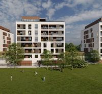 Housing development on Suchoňova Street in Poprad surrounded by greenery and lawn.