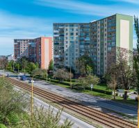 Panel apartment buildings on Južná trieda in Košice, Juh district.