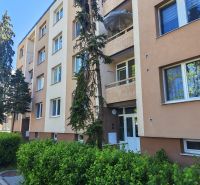 An apartment building on Bernolákova Street in Malacky surrounded by greenery offering 3-room apartments.