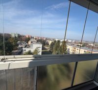View of the city from the balcony of a 3-room apartment on Robotnícka Street in Senica.