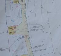 Development plan for residential plots in Malá Mača, including utility networks and access roads.