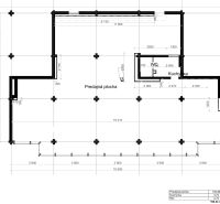 Floor plan of commercial premises with a kitchenette and WC at Račianska 99 in Bratislava - Nové Mesto.